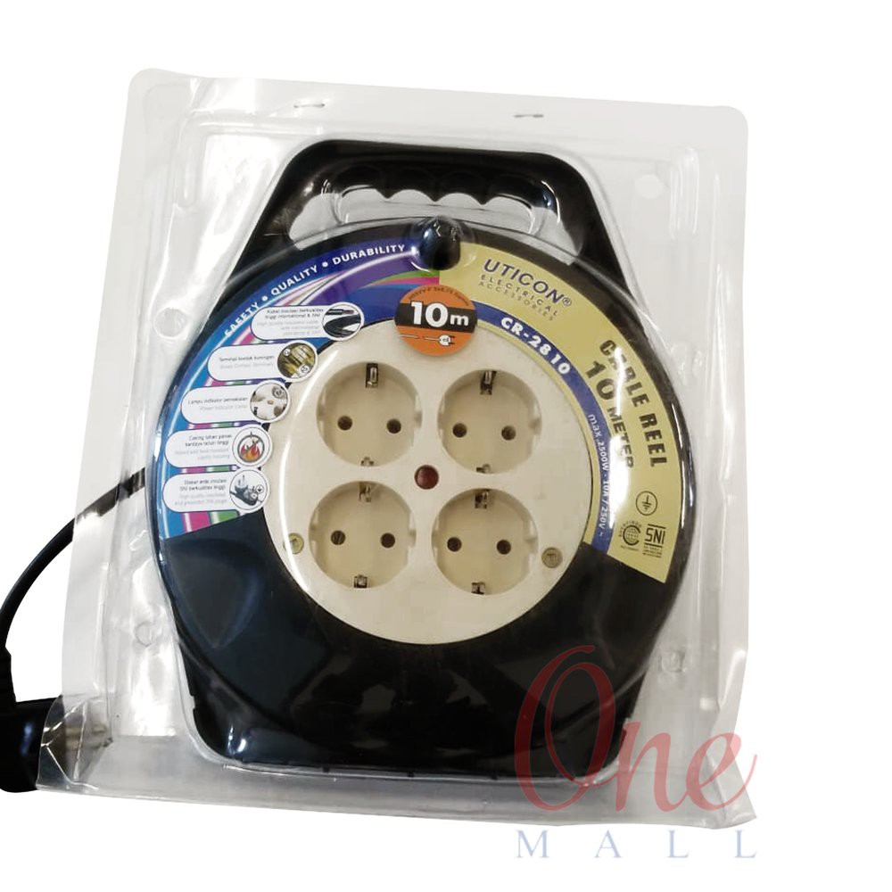 Kabel Gulung Uticon 10m Kabel Rol 10 m Kabel Reel Kabel Rool