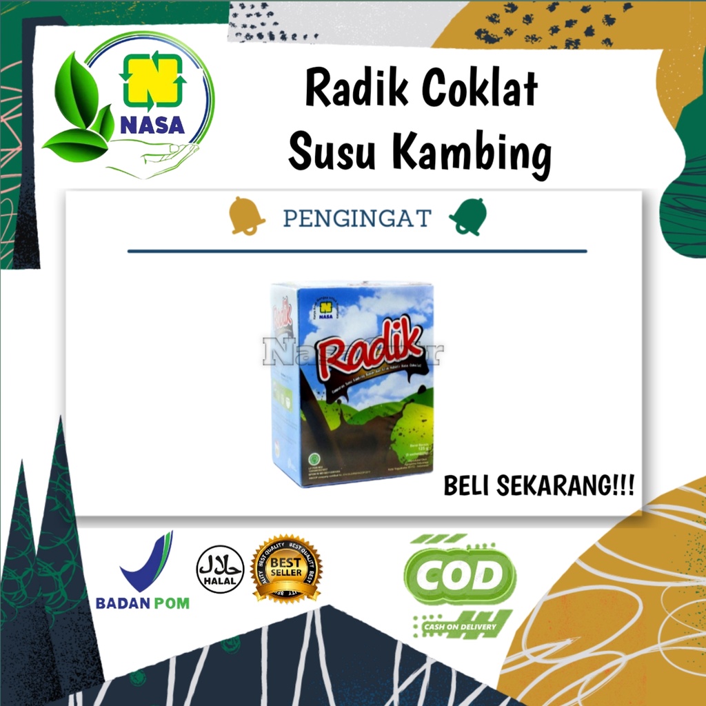 

Radik Susu Kambing Plus Rasa Coklat Original Nasa Penambah Nafsu Makan dan Berat badan