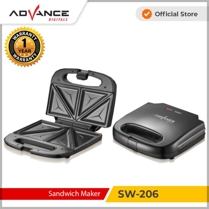 Advance Sandwich Maker SW-206 2 Slot Alat pembuat Sandwich SW206