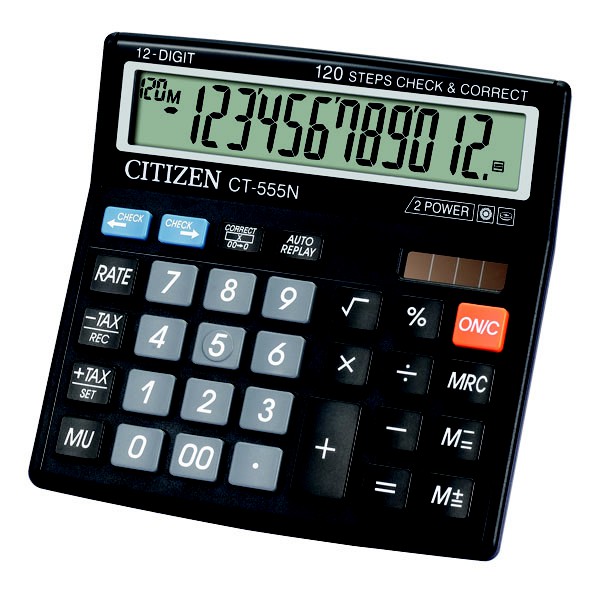 Kalkulator Besar Dagang Citizen CT-555N / CT 555 N / Tax Calculator / Mark Up Calculation