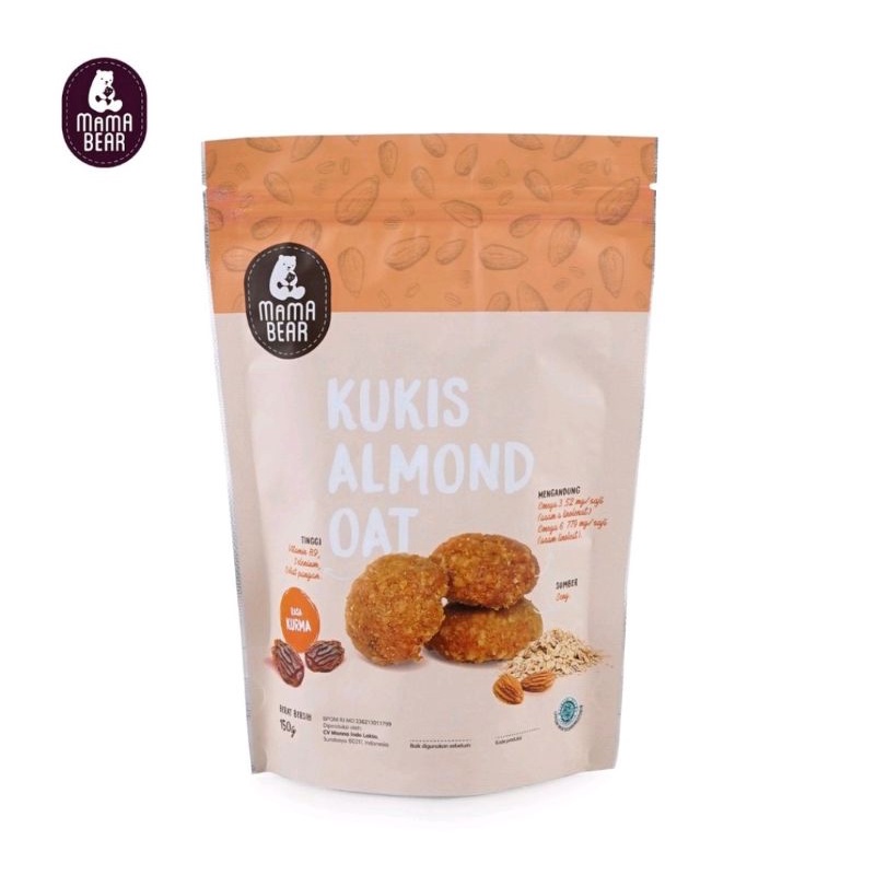 MamaBear Kukis Almond Oat - Booster ASI Pelancar ASI MamaBear Cookies