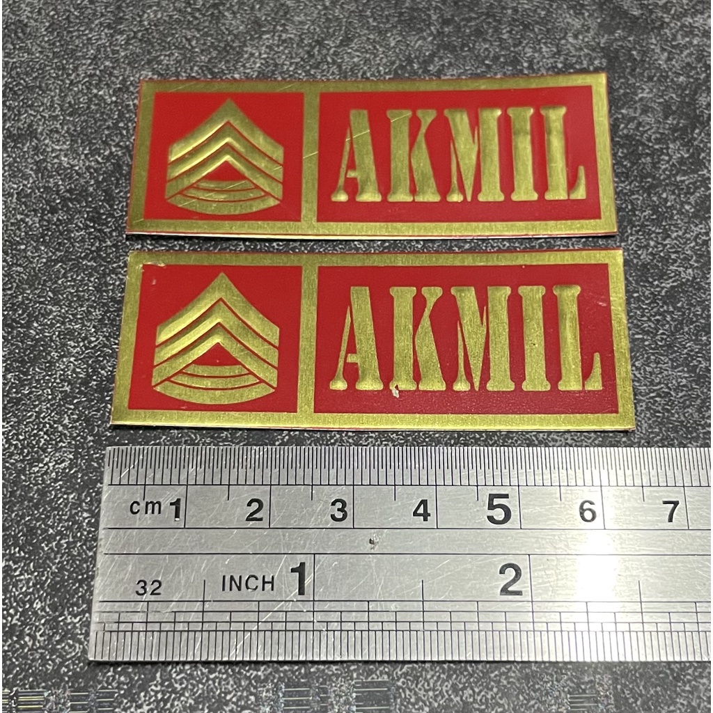 Sticker Plat AKMIL - Stiker Plat AKMIL - Stiker AKMIL Mobil - Stiker Motor AKMIL