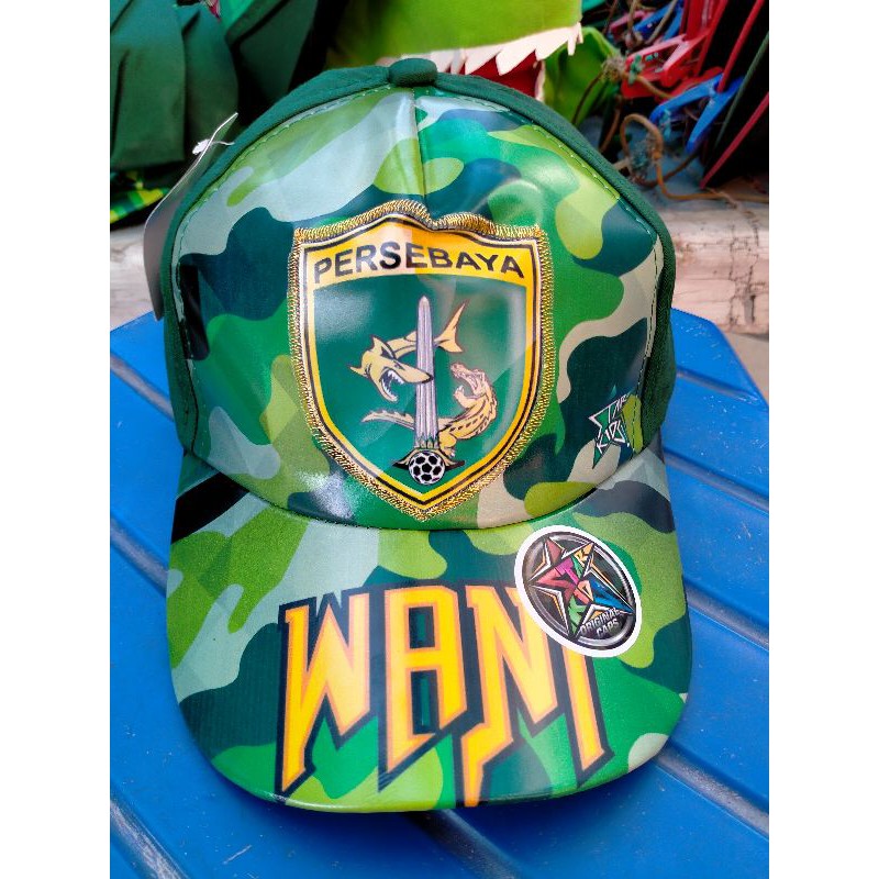 TOPI ANAK BASEBALL LOGO PERSEBAYA WANI HIJAU