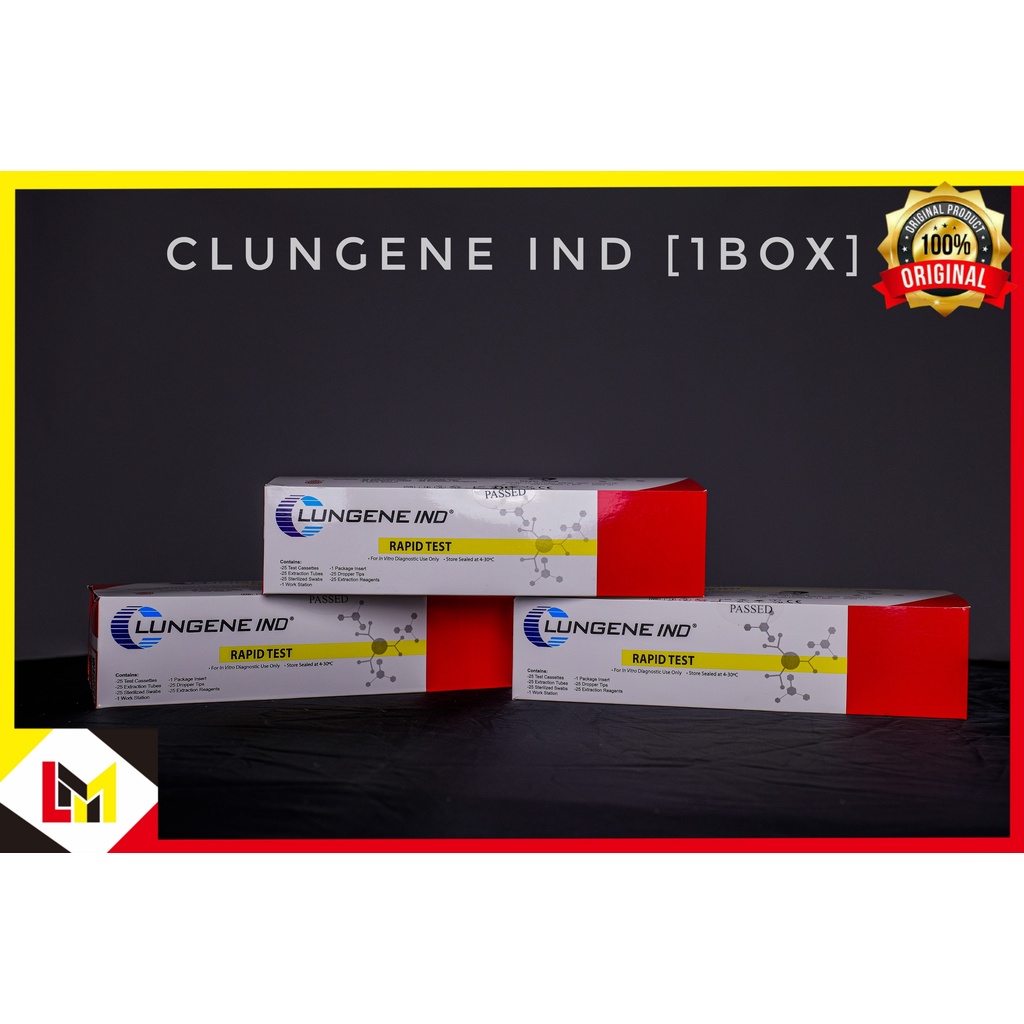 Jual Antigen Rapid Swab Test COVID-19 - CLUNGENE INDONESIA 1 BOX (ISI ...