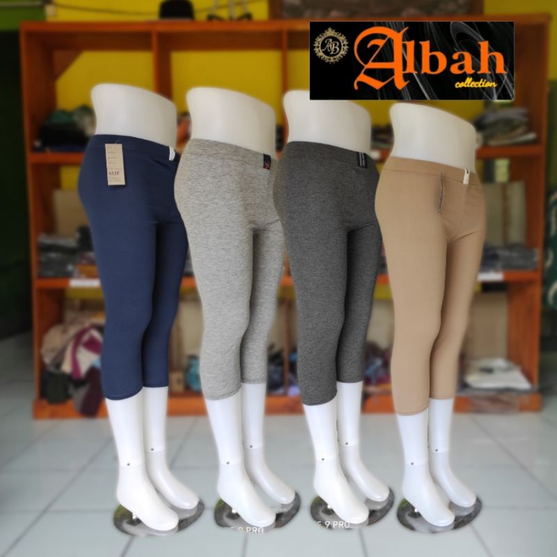 CELANA LEGGING PENDEK WANITA BAHAN KAOS all size/legging pendek