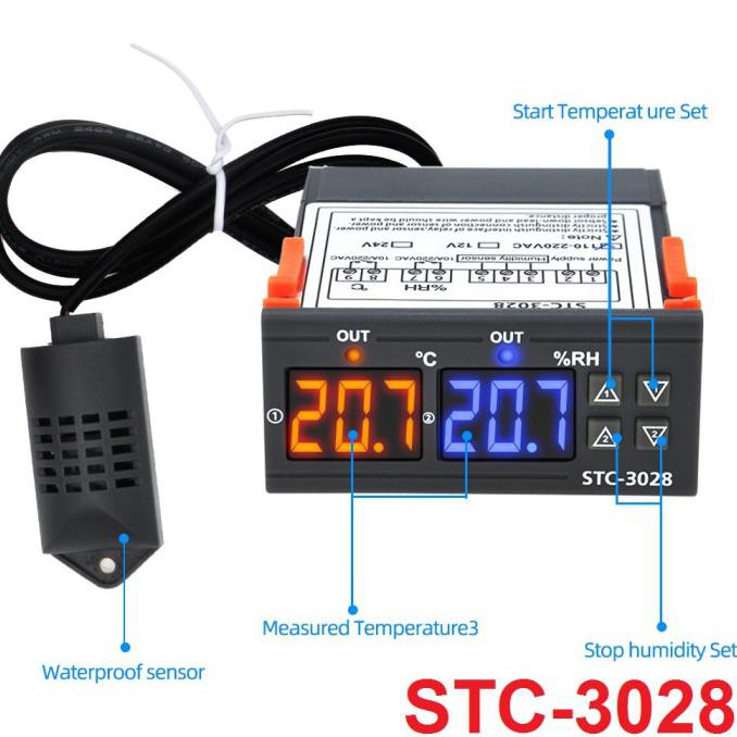 Thermostat Hygrostat Digital STC-3028