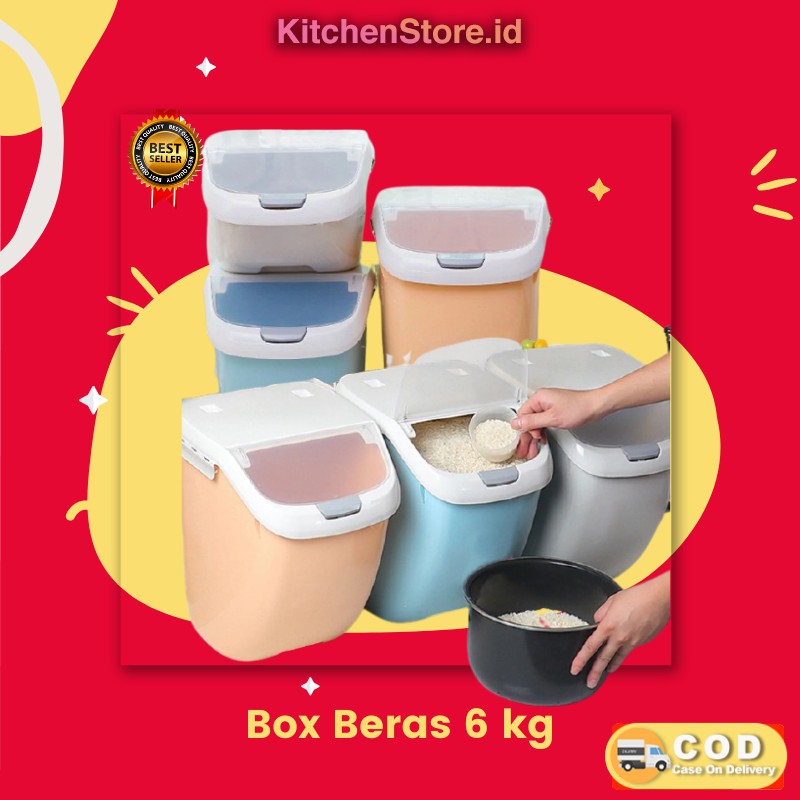 Tempat Beras Dan  Penyimpanan Makanan Serbaguna / Box Beras 6 Kg