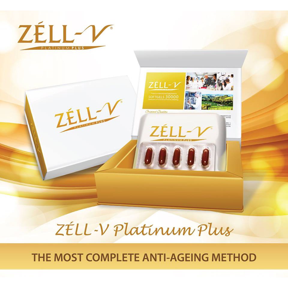 Produk Anti Aging Zell V Platinum Plus (GOLD)