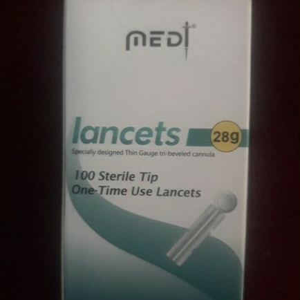 Lancet 28G 100pcs  / Jarum 28G 100 pcs / Blood lancet 28G 100pcs medi / Lancet untuk ambil darah