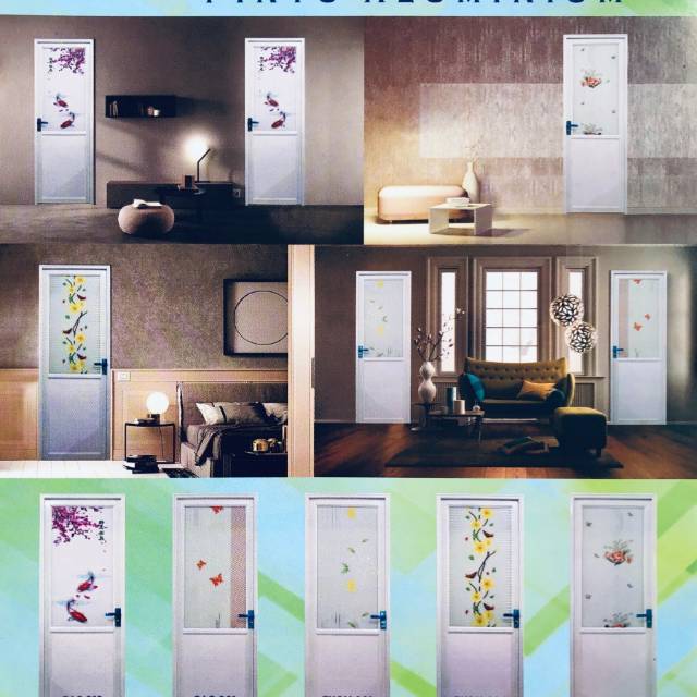 PINTU KAMAR MANDI ALMUNIUM + KACA PINTU WC PINTU TOILET MURAH PINTU DAPUR ALMUNIUM TERLARIS