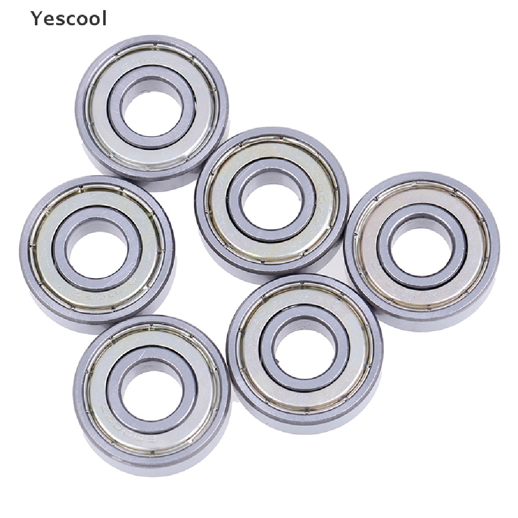 Yescool 6000-ZZ bearing 6000 2Z Bahan Metal Ukuran 10x26 X 8mm