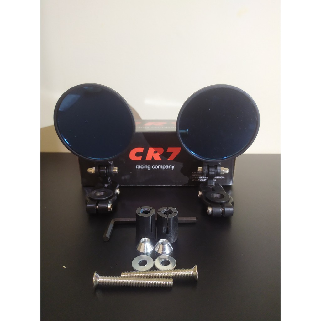 Spion Jalu Bulat CR7 Black Semua Motor Matic Bebek Sport Universal