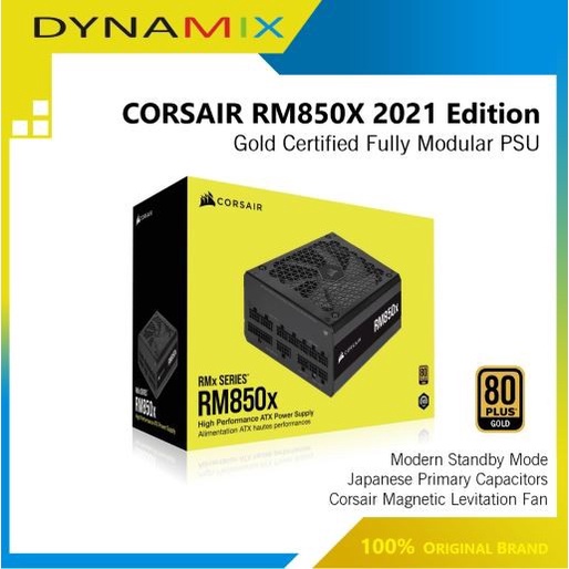 Corsair RM850X RMX850 Power Supply 80Plus Gold Certified Fully Modular 2021 Edition GARANSI RESMI | PSU