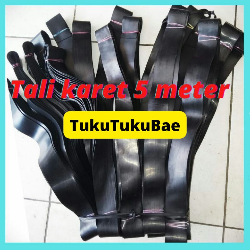 TALI PENGIKAT BARANG KARET BAN PANJANG 5 METER LEBAR 3 CM
