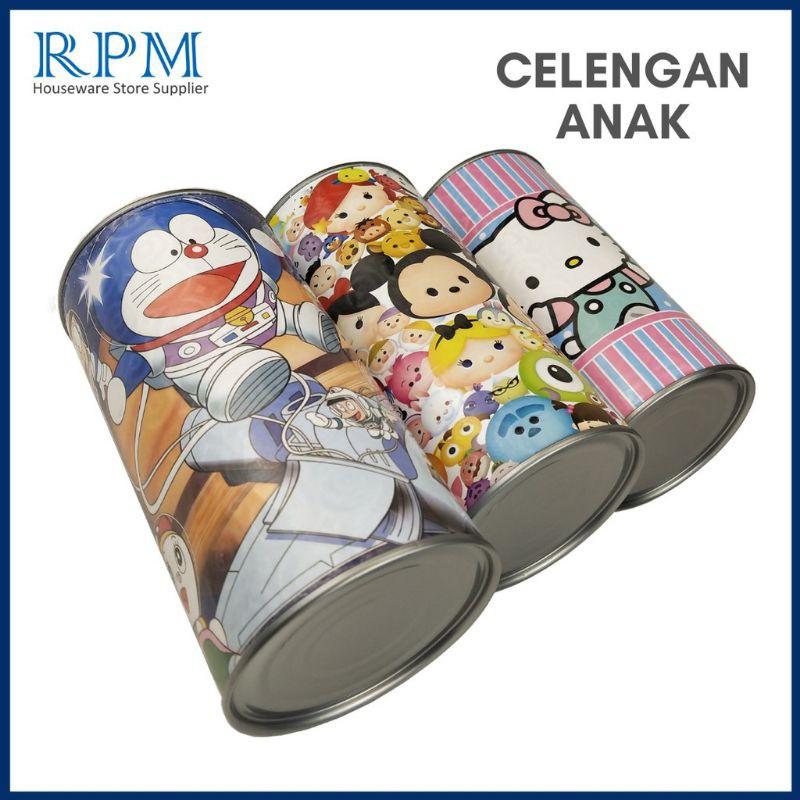 CELENGAN KALENG 3D/CELENGAN ANAK/CELENGAN KARAKTER/CELENGAN VIRAL/CELENGAN MOTIF/CELENGAN TABUNG