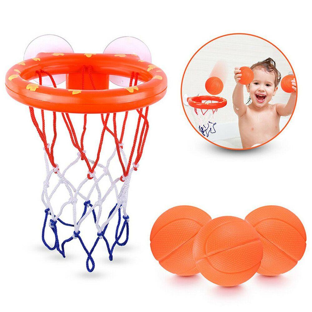 [Elegan] Bola Basket Plastik Lucu Anak Shower Balita Bathtub 3bola Set Bermain Air