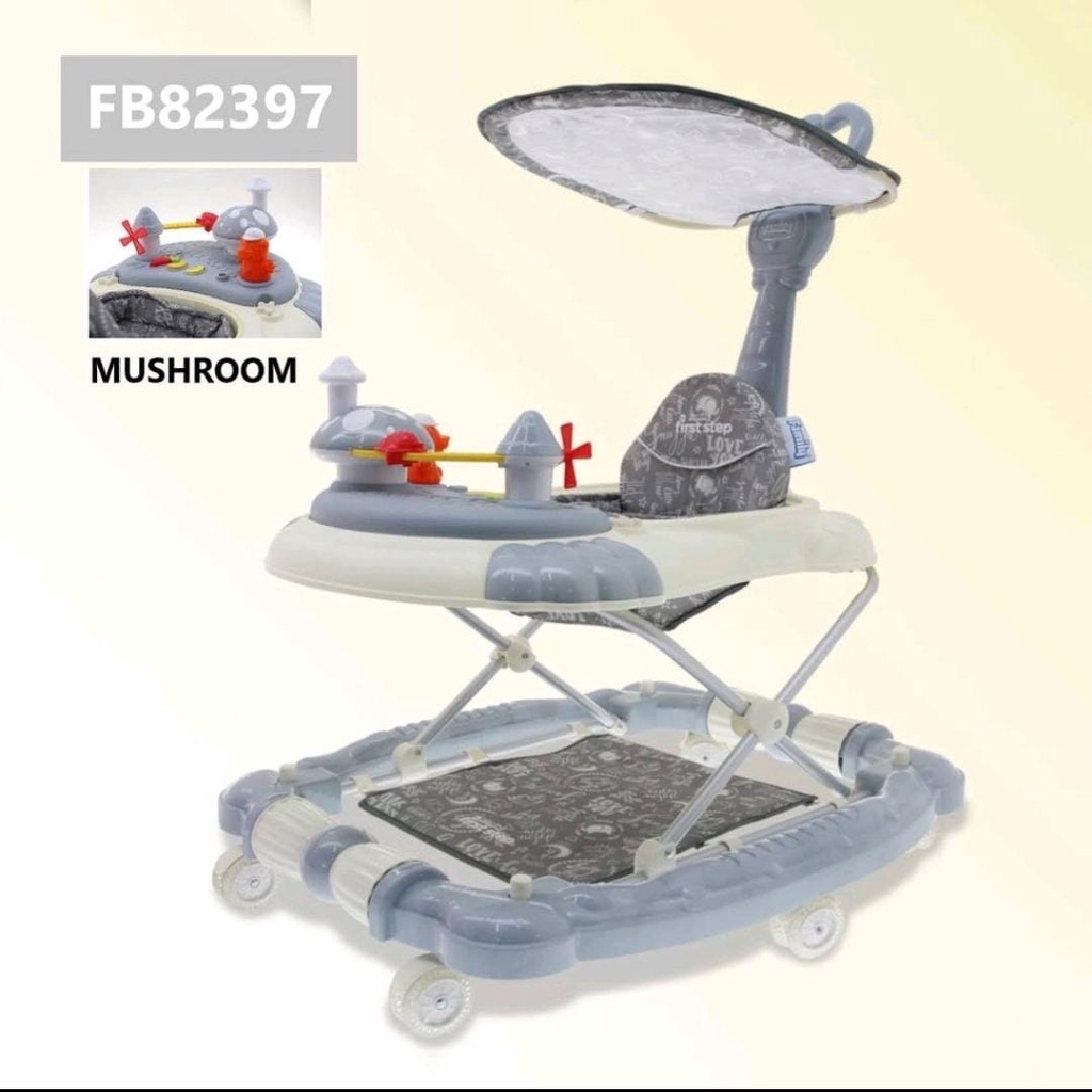 Jual Baby Walker Family FB82397 Mushroom 3 in 1 Alat Belajar Jalan