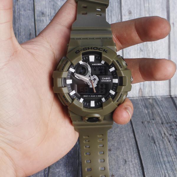 TERMURAH  Casio G-Shock GA710 GA700 Army Edition Full Hijau Green . Jam tangan pria & anak anak