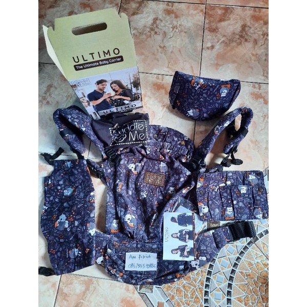 PRELOVED GENDONGAN SSC CUDDLE ME ULTIMO CARRIER MOTHER'S LOVE NAVY HIPSEAT