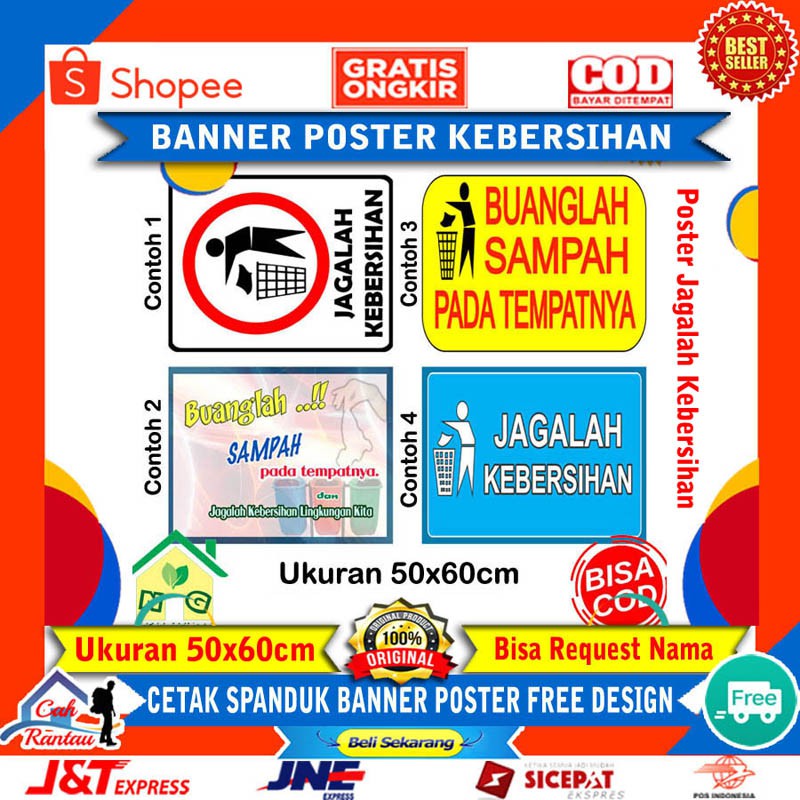 Harga Poster Sampah Terbaik Juni 2021 Shopee Indonesia