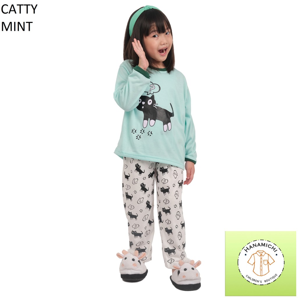 Hanamichi CATTY.PP Setelan Baju Tidur Setelan Anak Lengan Panjang