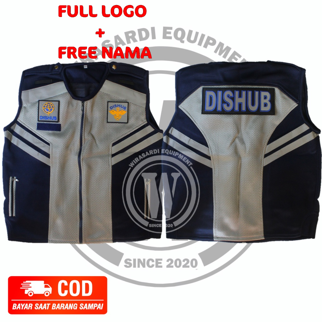 rompi dishub double mesh /parkir /pol pp /security /satpam /polri /tni /proyek /asn /