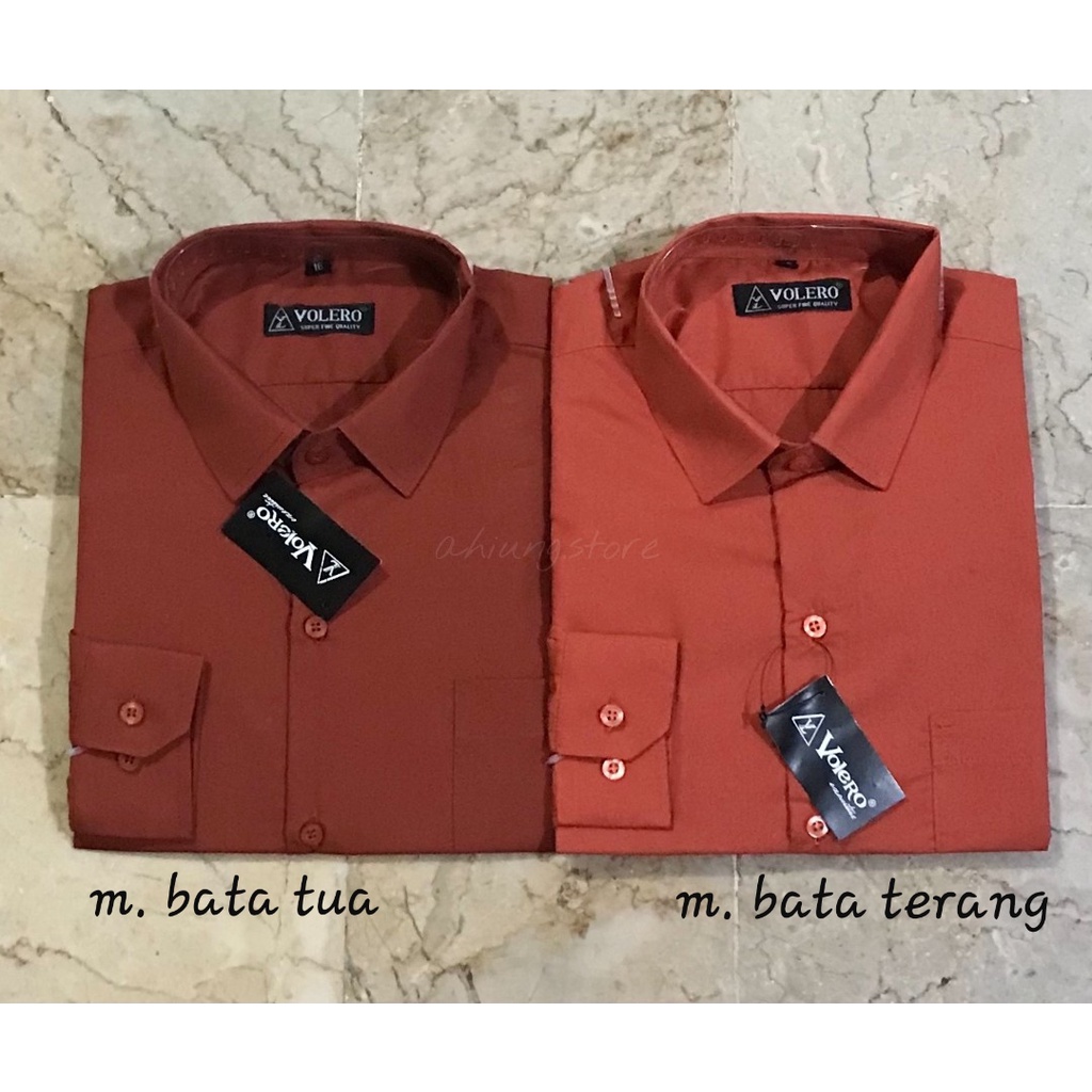 Jual KEMEJA PRIA VOLERO - KEMEJA POLOS LENGAN PANJANG PRIA WARNA MERAH