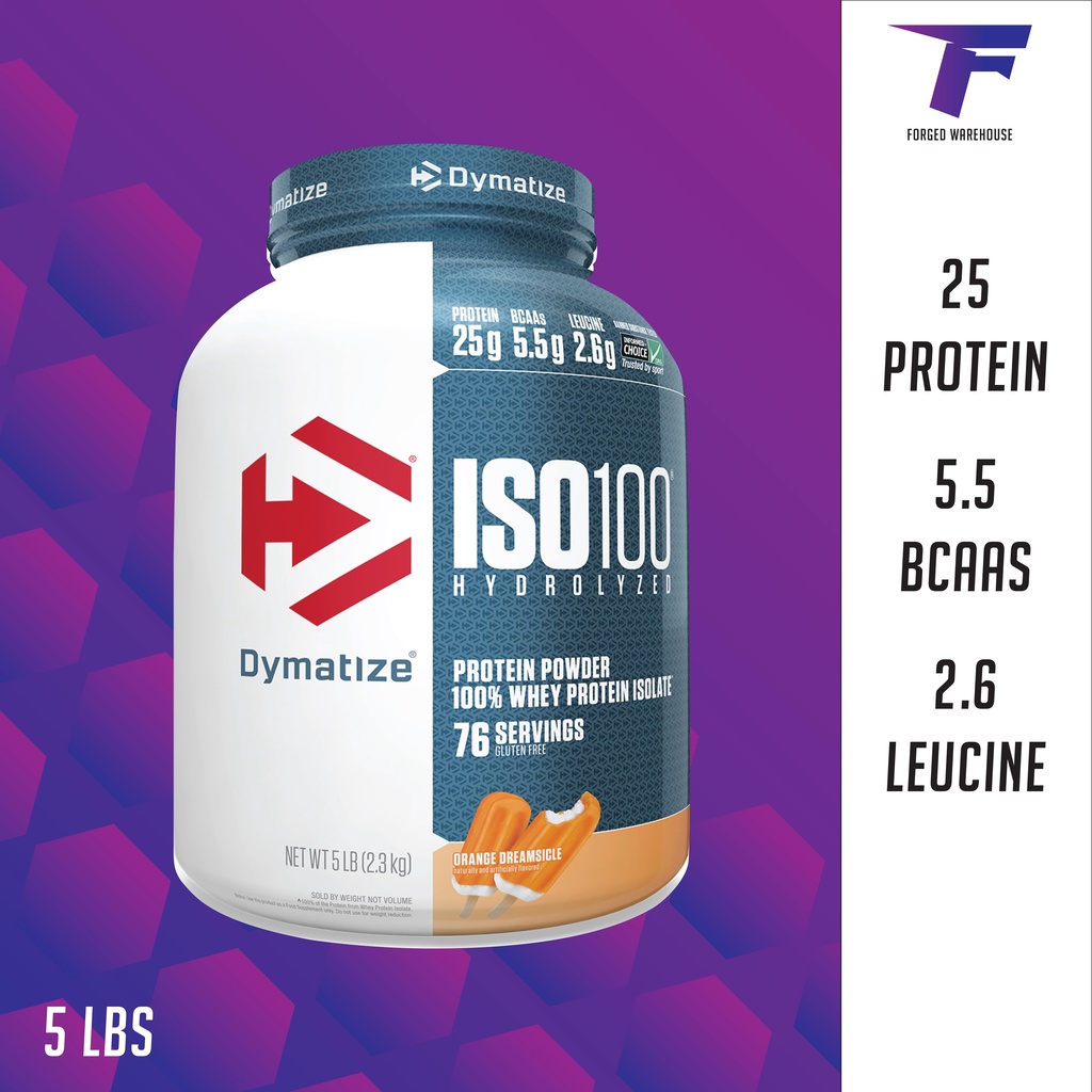 Dymatize Iso 100 Hydrolyzed Whey Protein Isolate - 5 Lbs