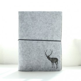 

Buku Agenda Flannel Binder Ukuran A6 - Light Gray