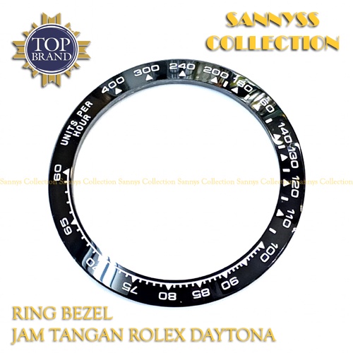 RING BEZEL JAM ROLEX DAYTONA CERAMIK HITAM HIGH QUALITY