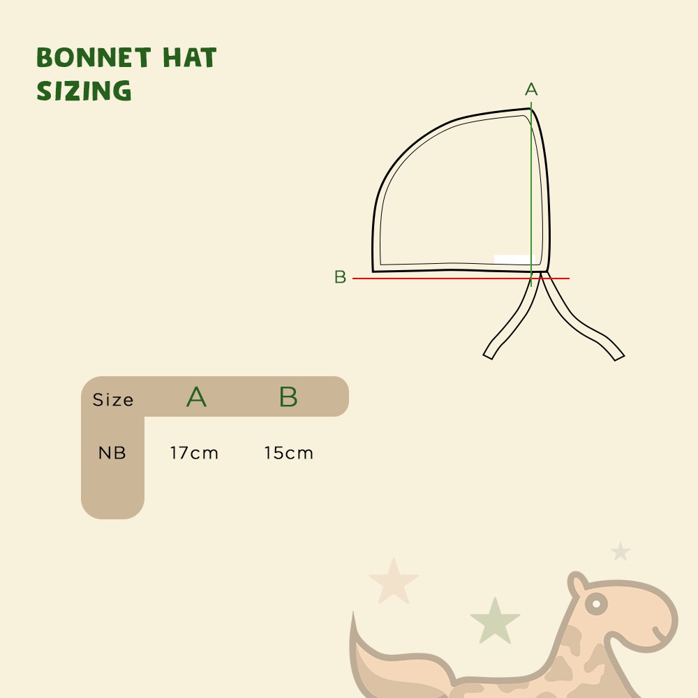 BONNET HAT (TOPI BAYI / TOPI BONNET) PUER’S KUPLUK BAYI