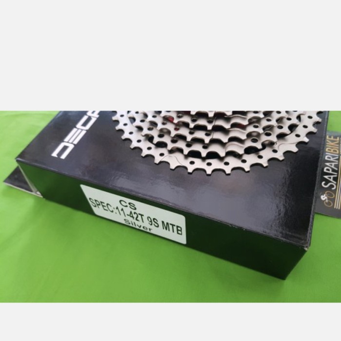 Sprocket Sepeda DECAF*** 9 speed 11-42T Silver