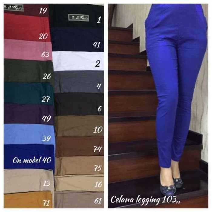 Celana Pensil Panjang 103 bahan katun stretch tidak Celana Pensil Panjang 103 bahan katun stretch tidak