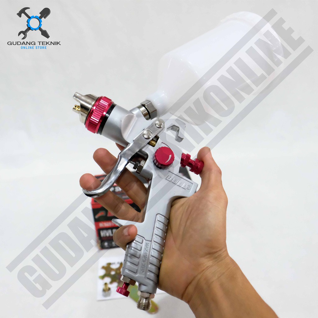 HVLP Spray Gun Bull BLSG01-827 - Alat Semprot Cat Bull HVLP Tabung Atas Nozzle 1.4mm