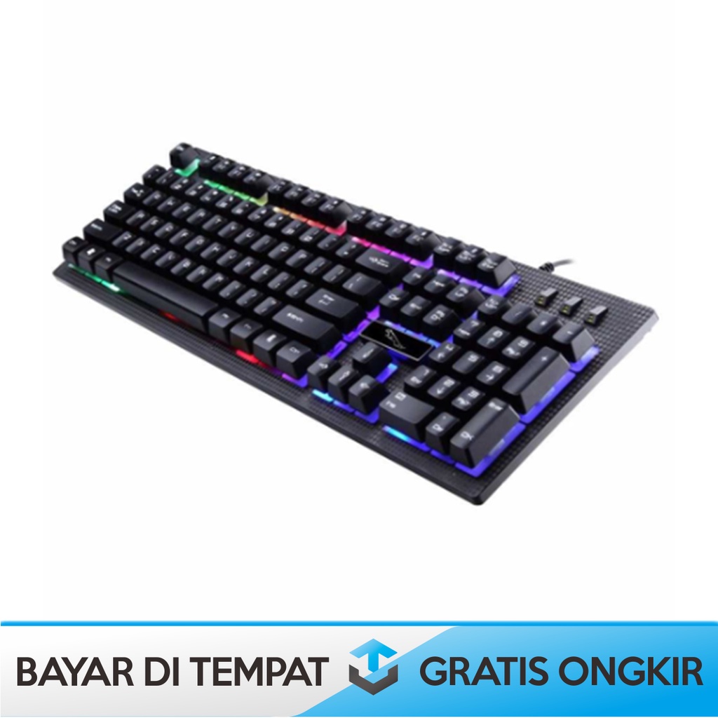 KEYBOARD GAMING MECHANICAL 60% HP RGB LED LEOPARD G20 ORIGINAL MURAH