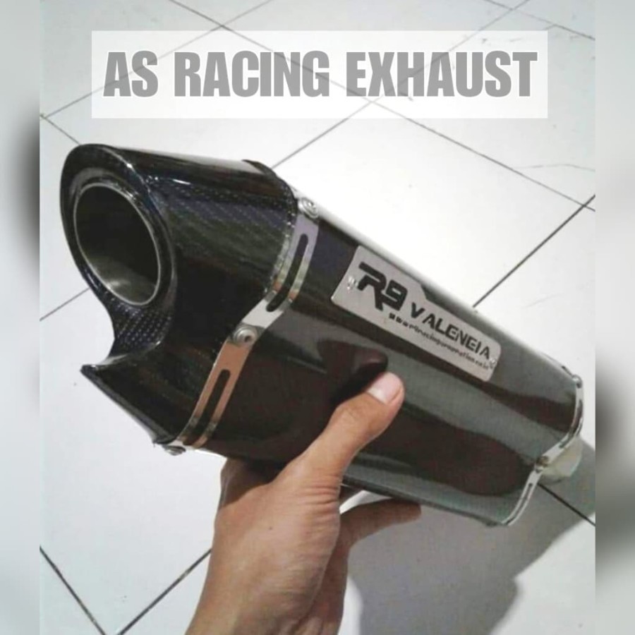 Knalpot Racing R9 Valencia carbon SILENCER ONLY
