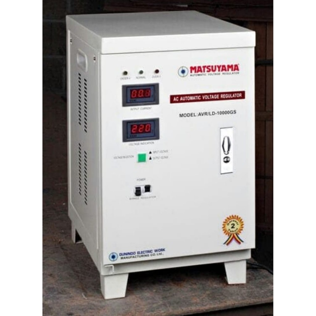 MATSUYAMA Stabilizer 10KVA-LD 140V 1P 10000VA AVR MATSUYAMA 10000 VA STAVOLT 10000VA 10GS matsuyama 10000 va