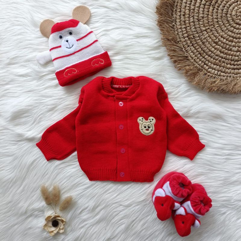 paket kado bayi 3 in 1 hadiah bayi set pakaian bayi 0-6 bulan