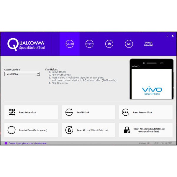 aplikasi unlock kode pola password hp android spesial service hp konter Qualcomm Special Unlock Tool