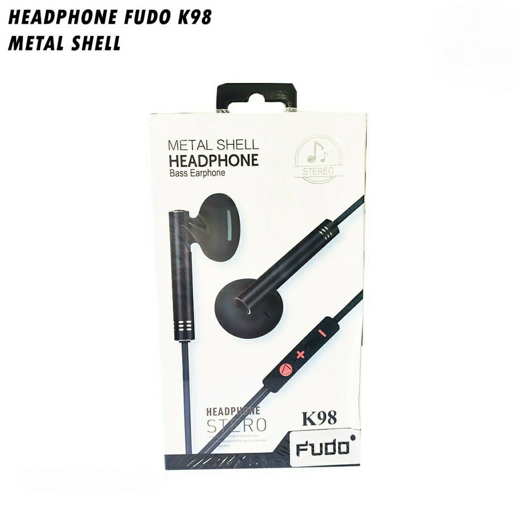 HANDSFREE / HEADSET FUDO K98 METAL SHELL BASS EARPHONE