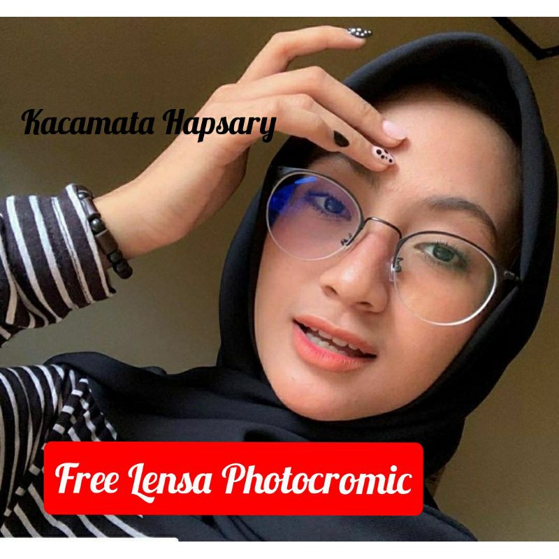 PAKET LENSA PHOTOCROMIC, KACAMATA 1303, ANTI RADIASI, KACAMATA MINUS, KACA MATA WANITA ANTI UV