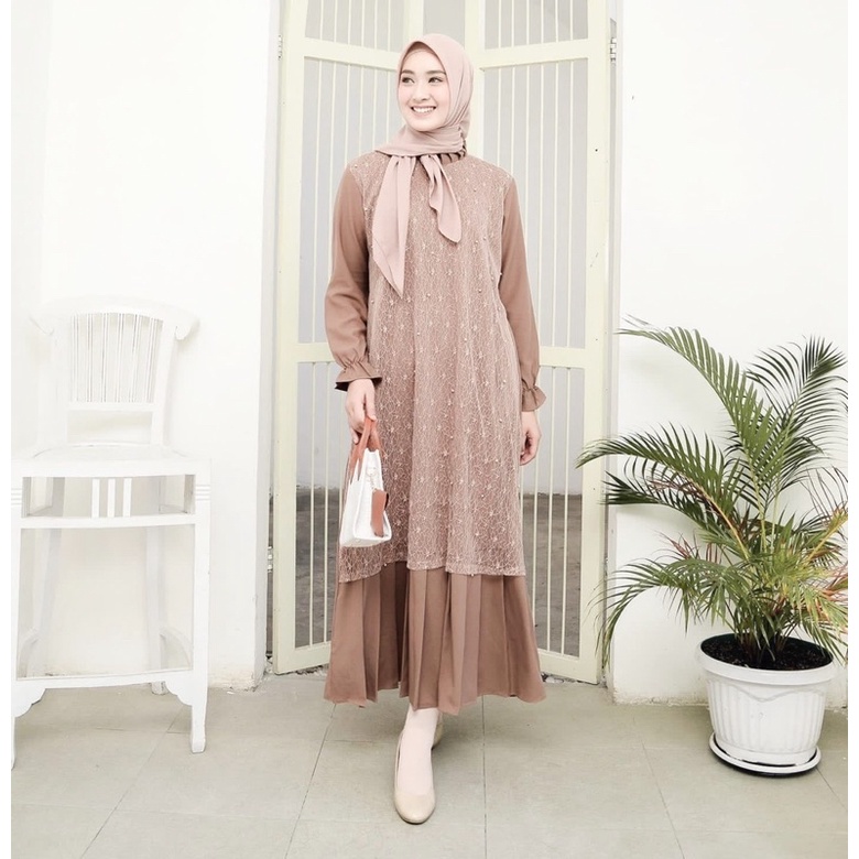 (MGA) GAMIS JOURA TILE DAILY DRESS MOSCREPE