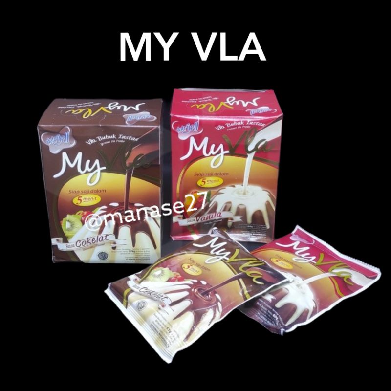 my vla fla coklat dan vanila