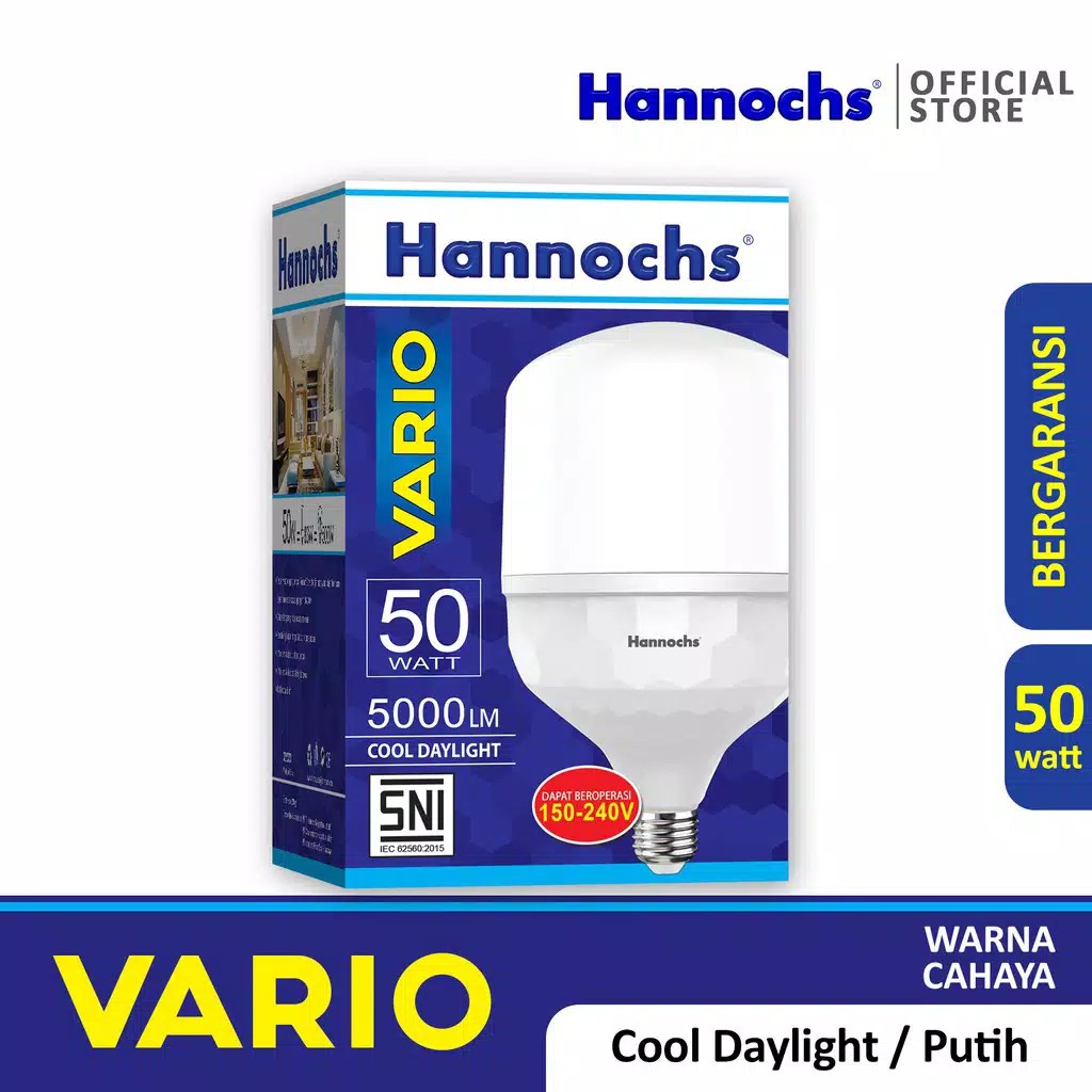 Hannochs Lampu LED Vario 50 Watt Cahaya Putih