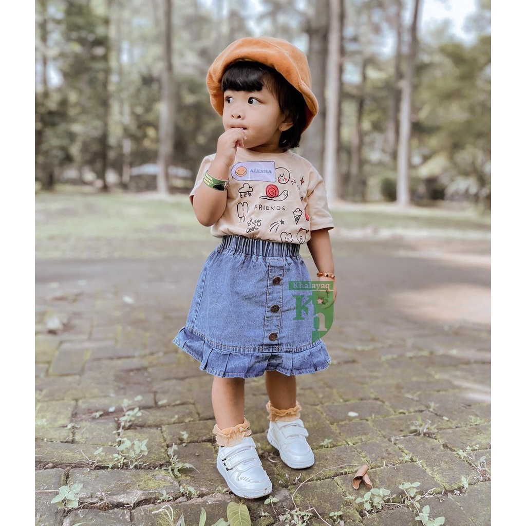 Rok Jeans Pendek Anak Perempuan