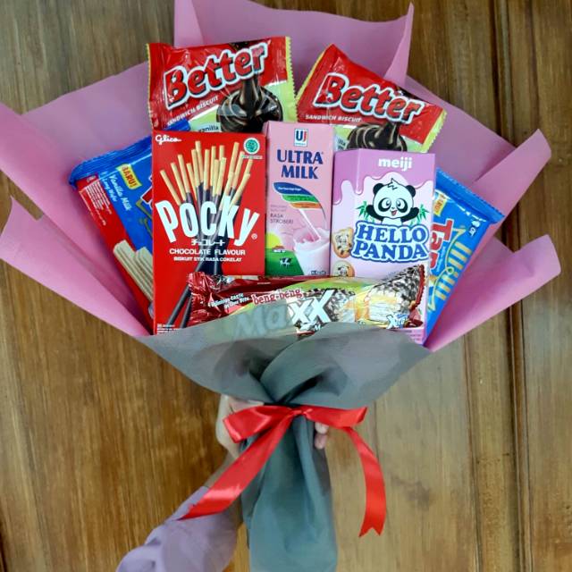 Bucket Snack Pink/ Buket Snack Pink / Buket Murah