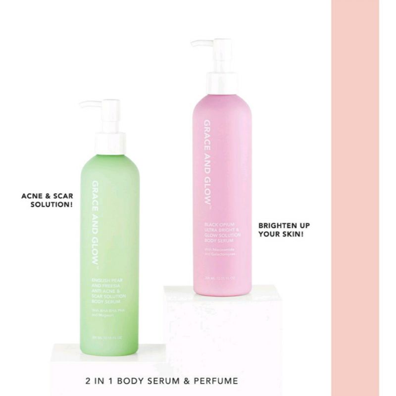 Grace and Glow Body Serum English Pear Freesia Black Opium Body Lotion / Grace & Glow