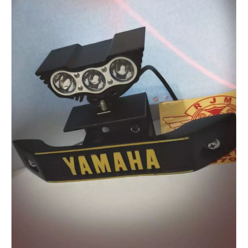 Lampu Owl Mini 3 LED Breket Plus Kumis Yamaha Full Set Tebal