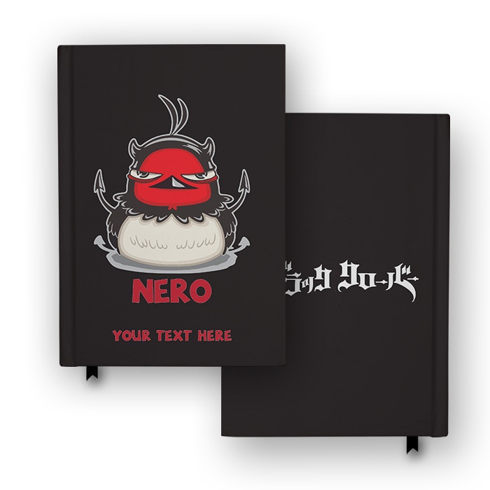 Buku Catatan Notebook Anime Black Clover Nero Secre Custom Jurnal