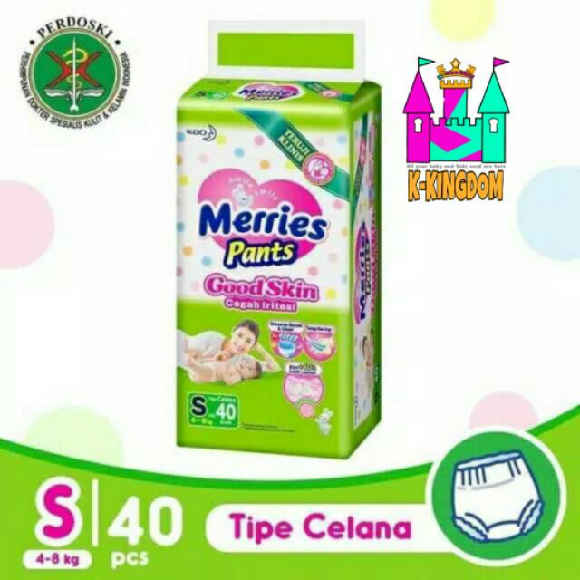 Merries S 40 Merries S40 popok celana merries pants S marries S maries S meries popok celana newborn